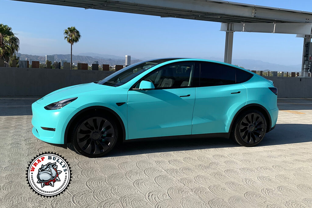 Tesla Model Y vehicle wrap project