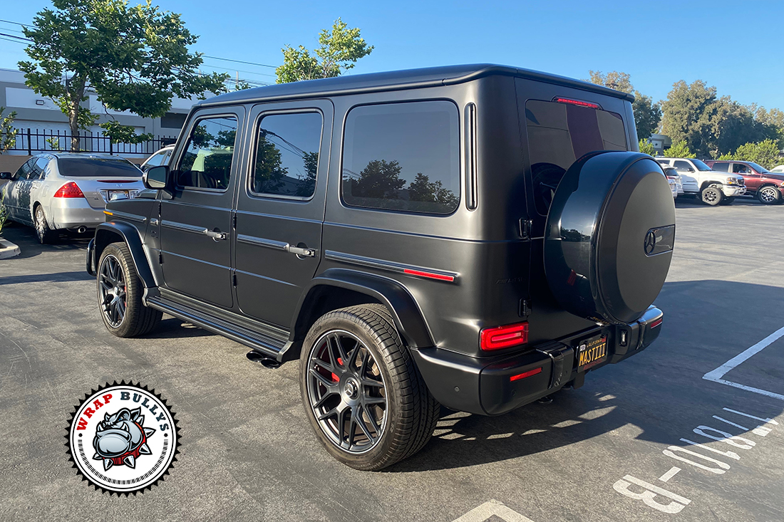G Wagon Wrapped in 3M Satin Black