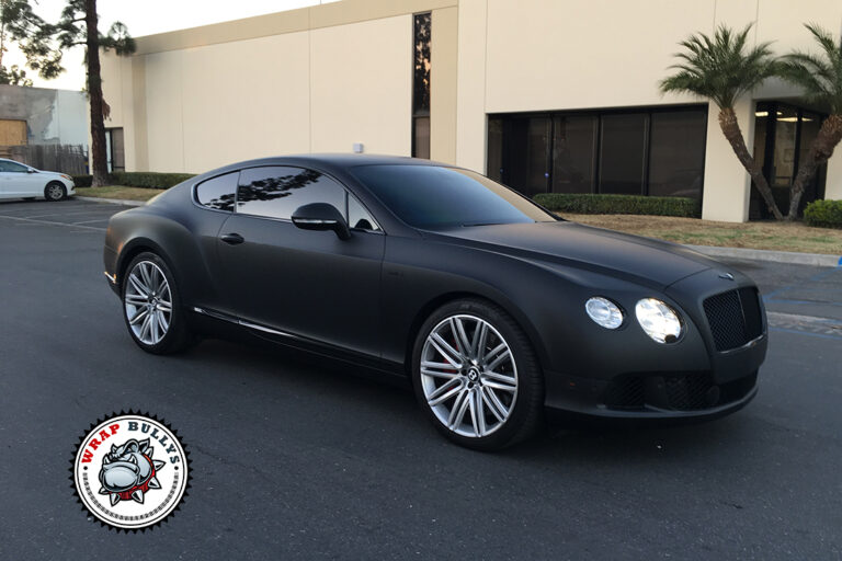 Bentley Continental GT 3M Deep Matte Black Wrap Gardena