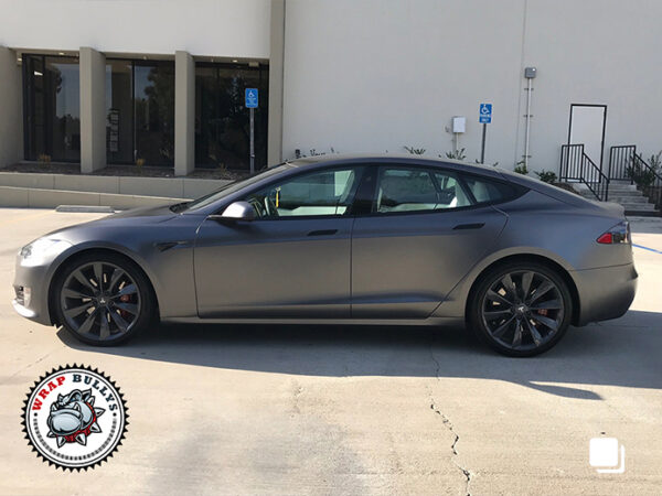 3M Satin Dark Gray Tesla S Wrap