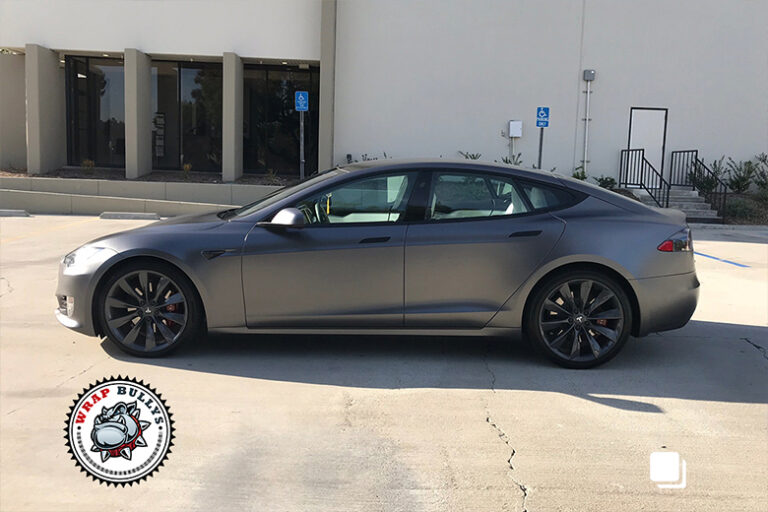 Tesla Model S Full Wrap 3M Satin Dark Gray