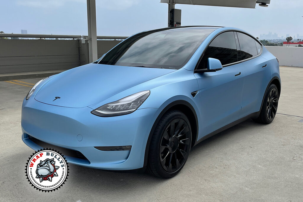 Tesla Model Y vehicle wrap project
