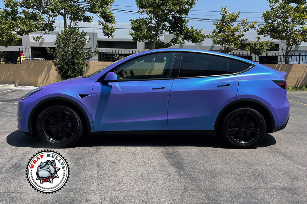 Tesla Model Y vehicle wrap project