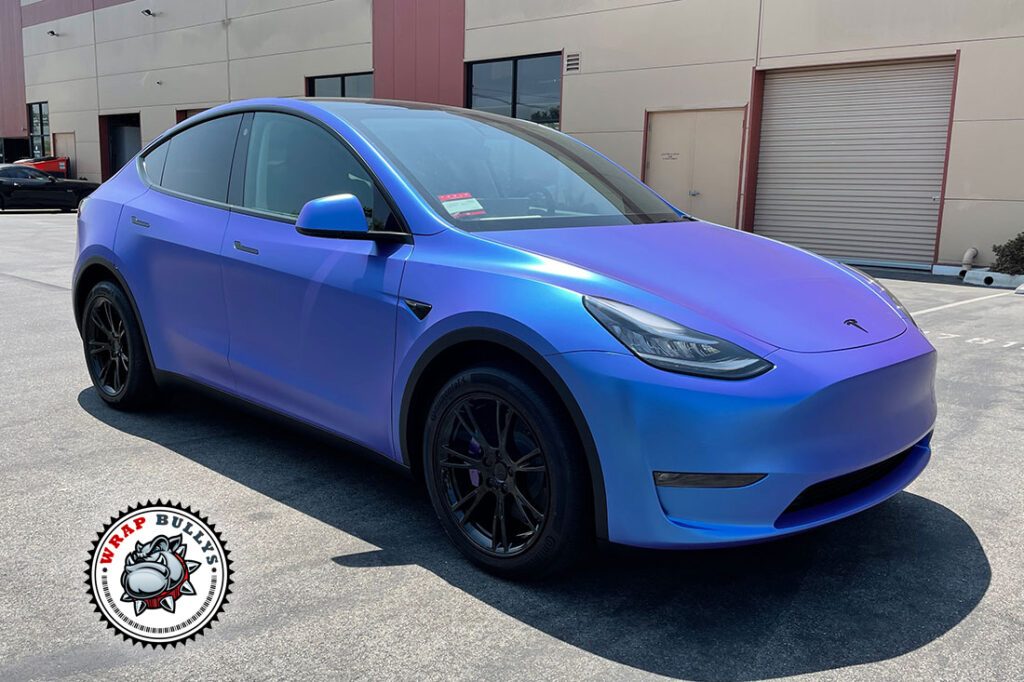 Tesla Model Y vehicle wrap project