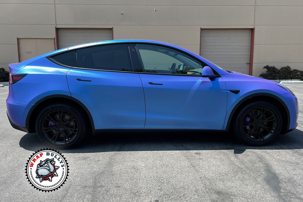 Tesla Model Y vehicle wrap project