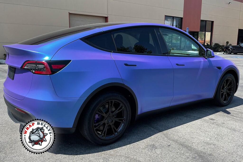 Tesla Model Y vehicle wrap project