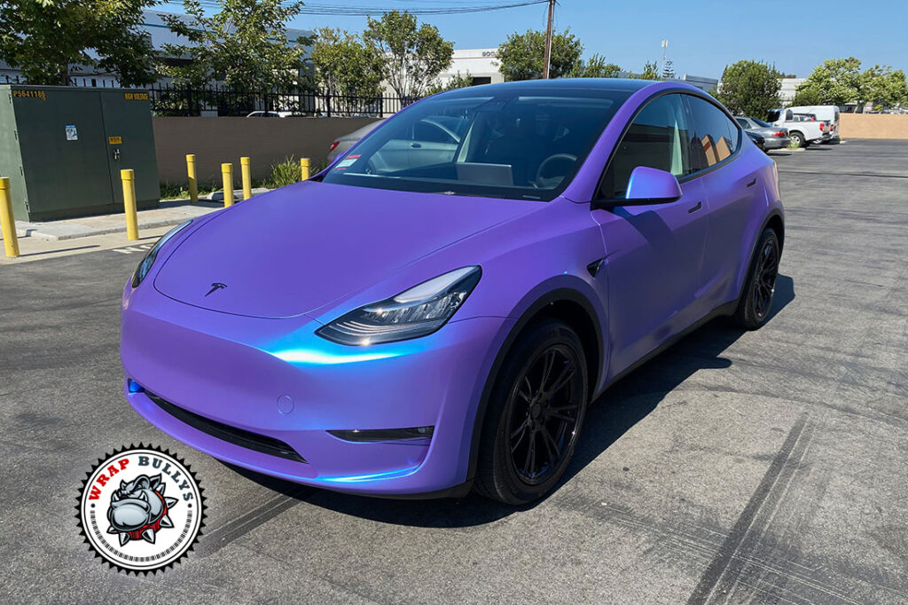 Tesla Model Y vehicle wrap project