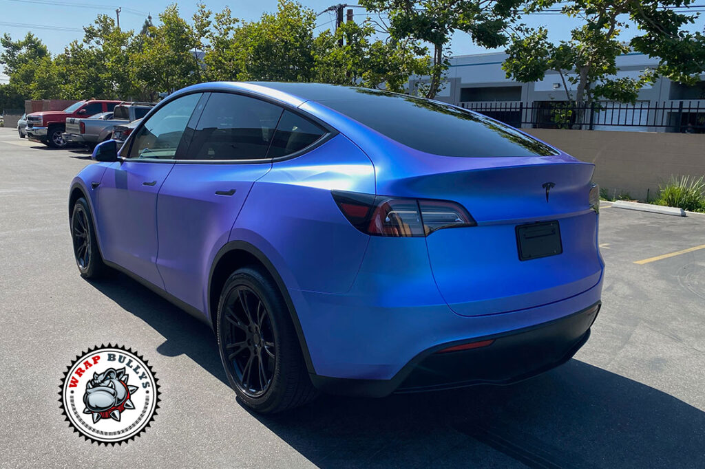 Tesla Model Y vehicle wrap project