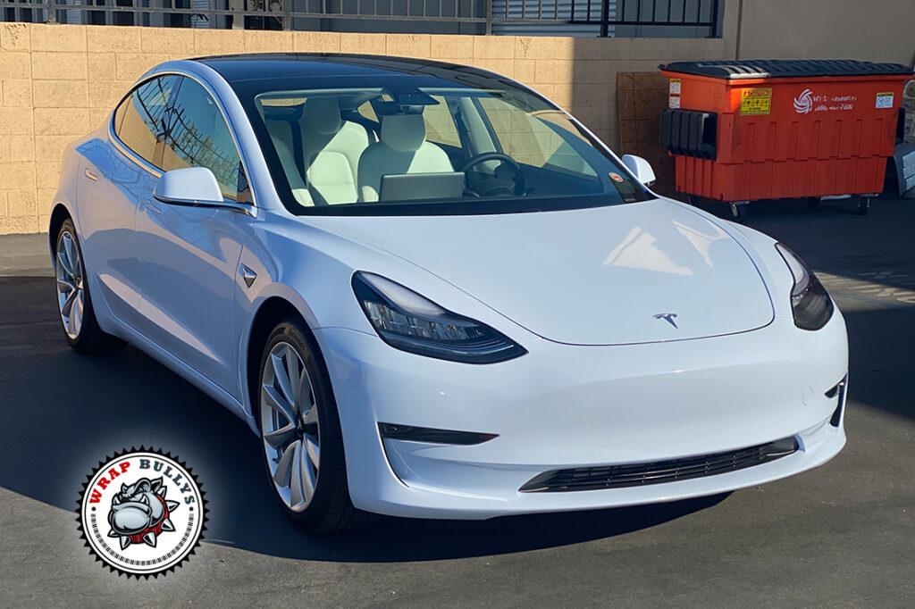 Tesla Model 3 vehicle wrap project