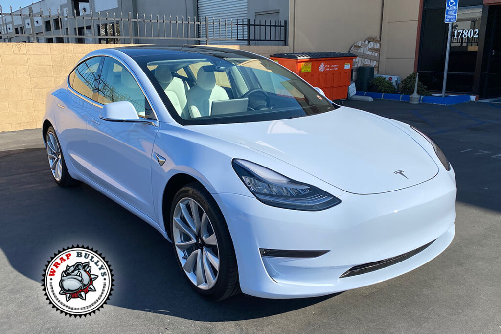 Tesla Model 3 vehicle wrap project