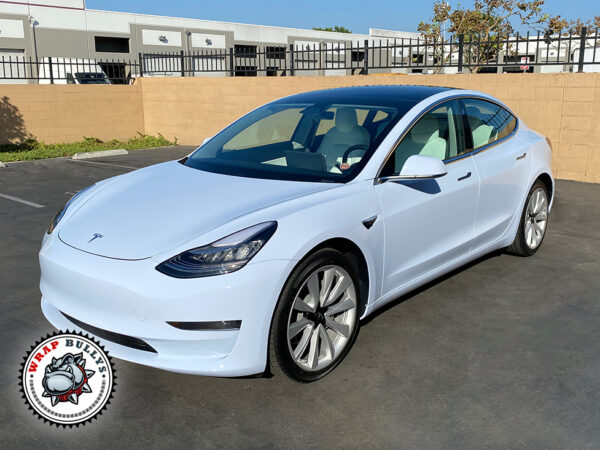 WB3M Gloss Baby Blue Tesla 3 Wrap