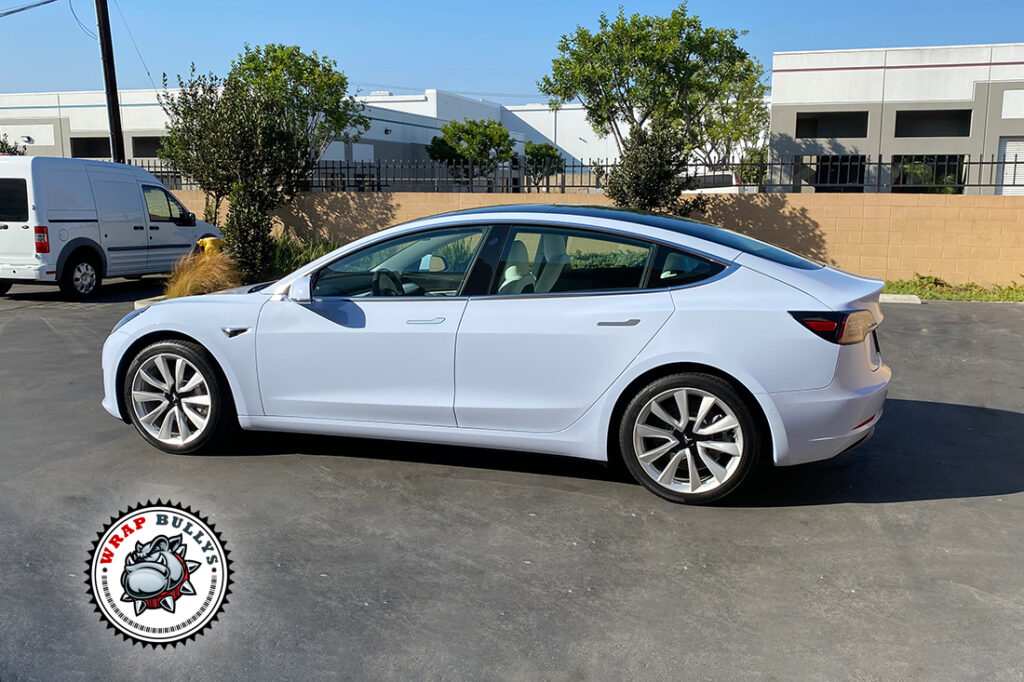 Tesla Model 3 vehicle wrap project