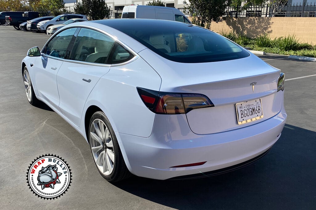 Tesla Model 3 vehicle wrap project