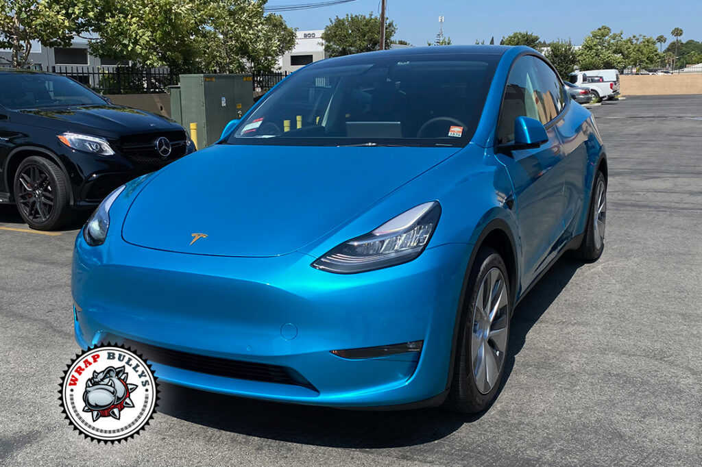Tesla Model Y vehicle wrap project
