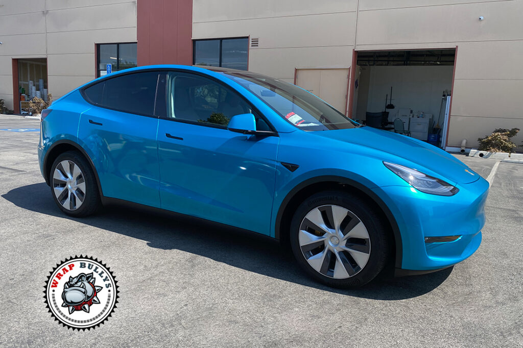 Tesla Model Y vehicle wrap project
