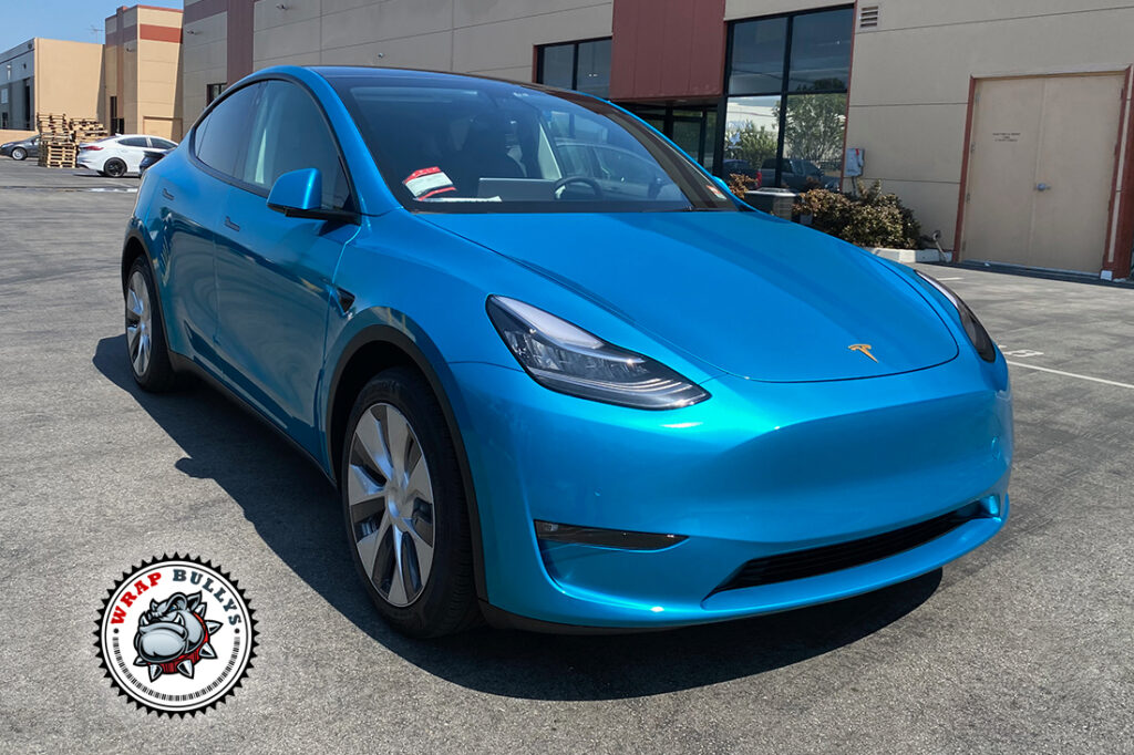 Tesla Model Y vehicle wrap project