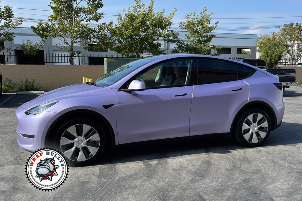 Tesla Model Y vehicle wrap project