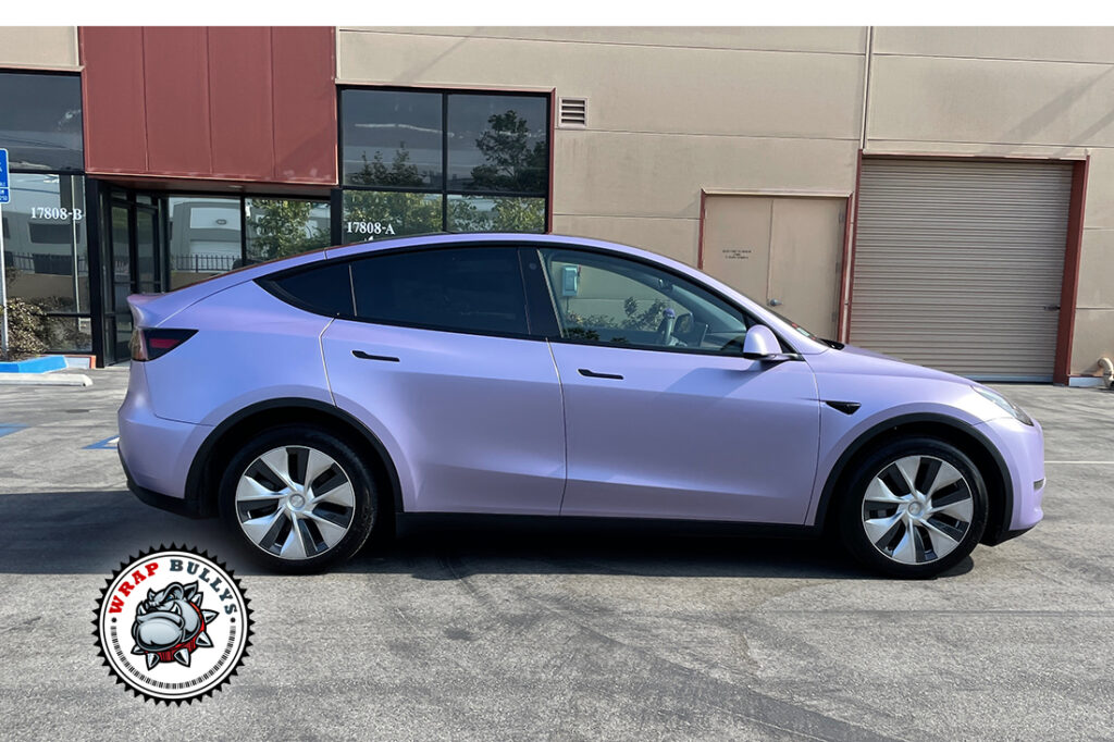 Tesla Model Y vehicle wrap project