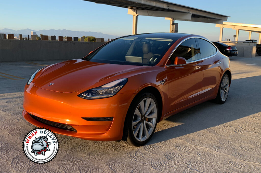 Tesla Model 3 vehicle wrap project