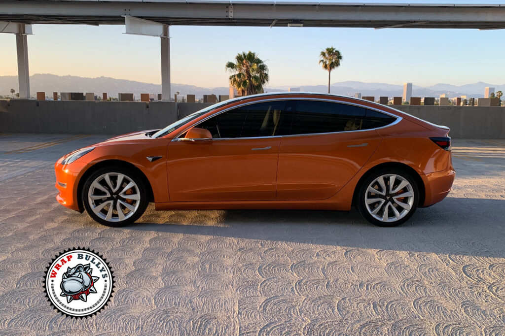 Tesla Model 3 vehicle wrap project