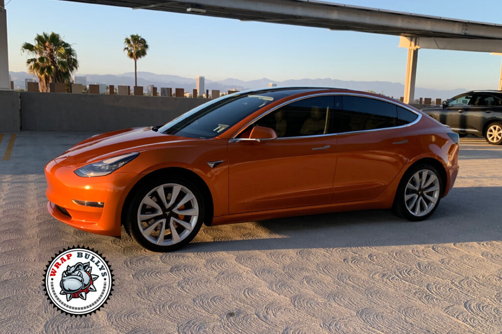 Tesla Model 3 vehicle wrap project