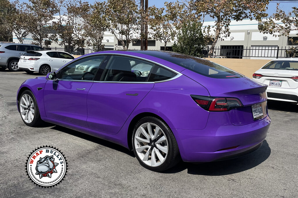 Tesla Model 3 vehicle wrap project