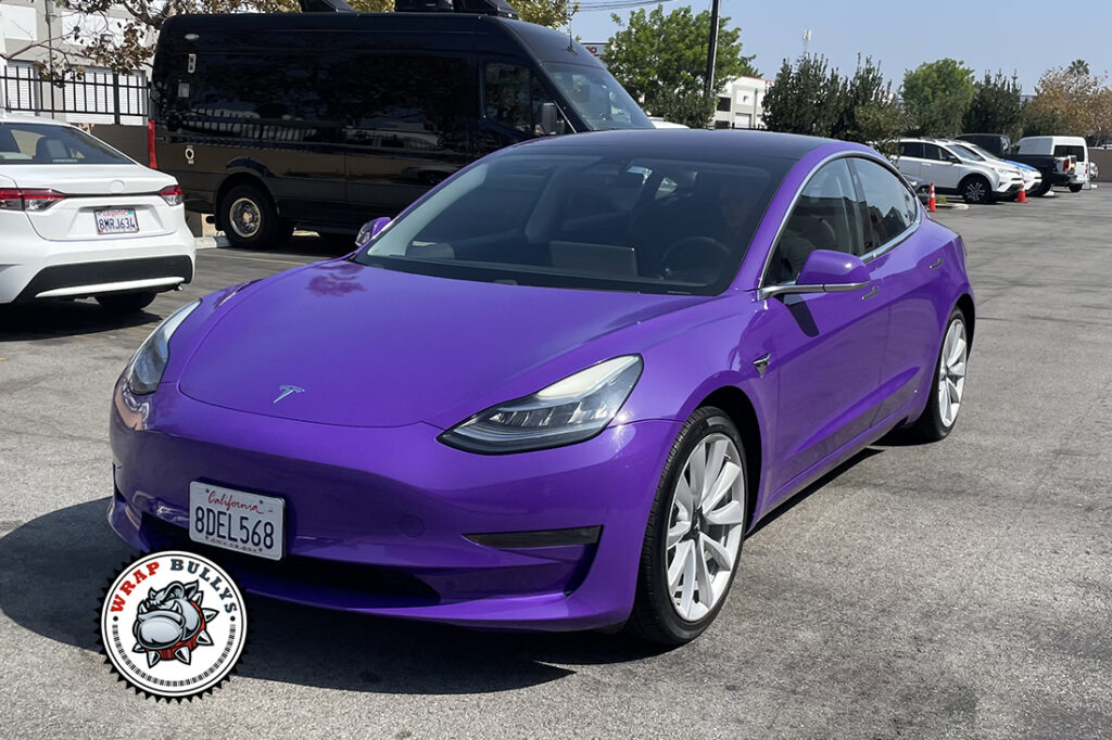 Tesla Model 3 vehicle wrap project