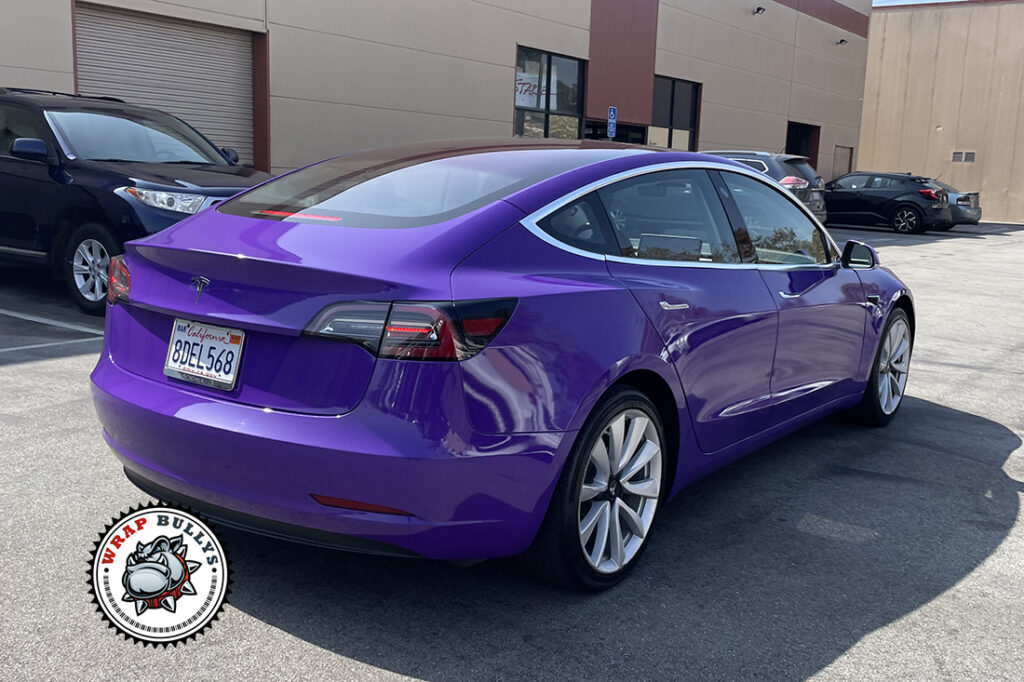 Tesla Model 3 vehicle wrap project