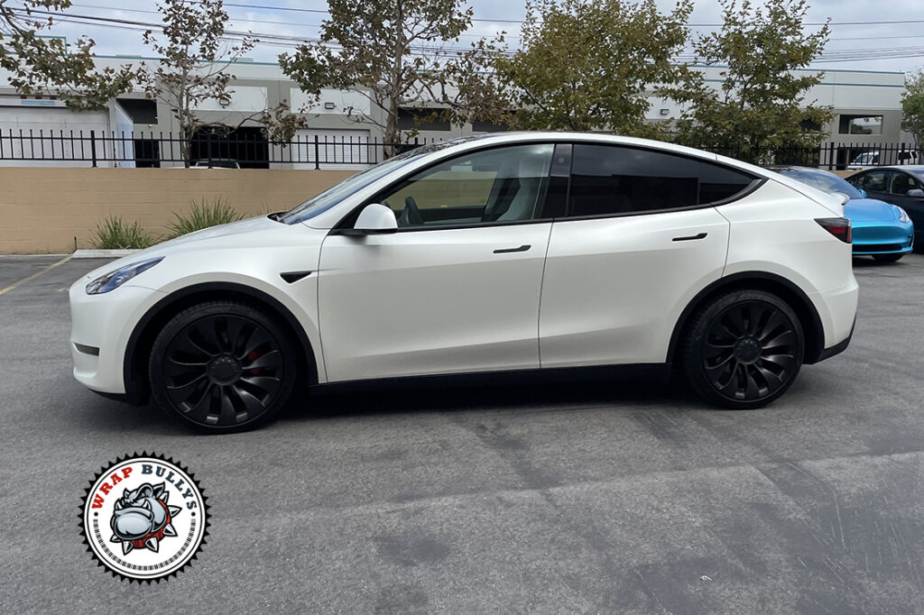 Tesla Model Y vehicle wrap project