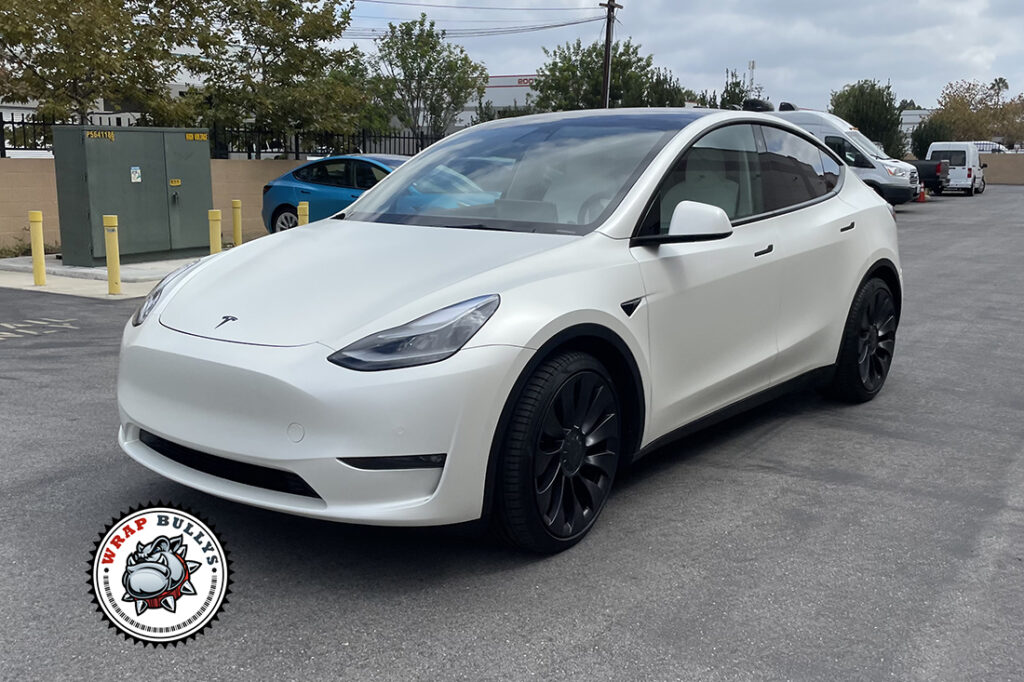 Tesla Model Y vehicle wrap project
