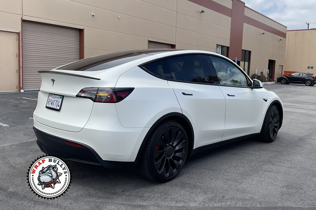 Tesla Model Y vehicle wrap project