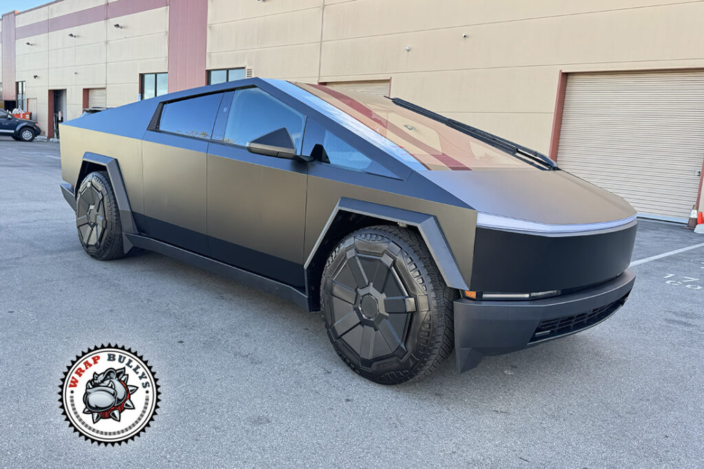 Tesla Cybertruck vehicle wrap project