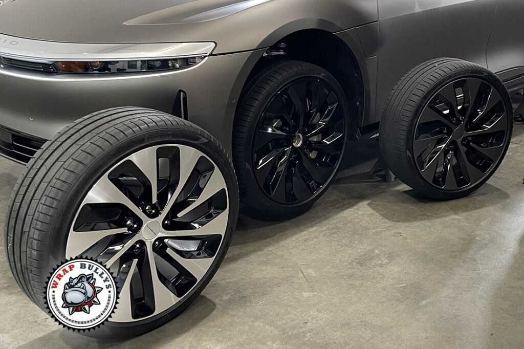 Lucid Air Sapphire vehicle wrap project