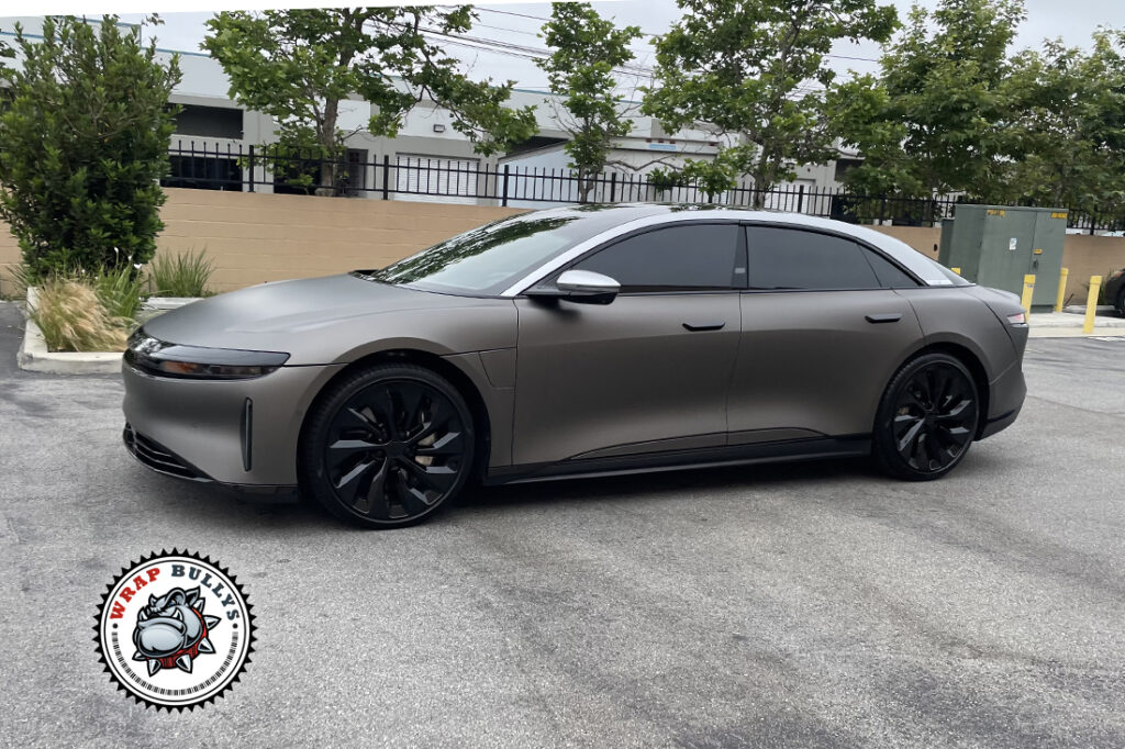 Lucid Air Sapphire vehicle wrap project