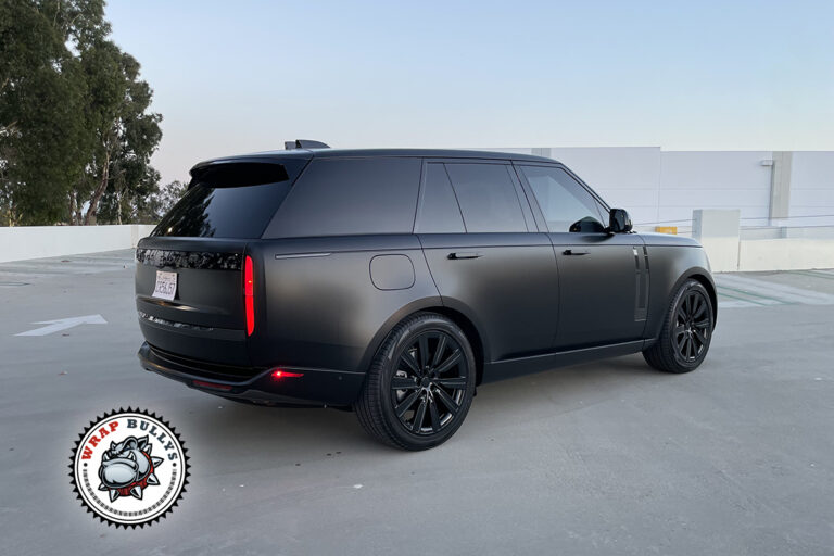 2025 Range Rover 3M Satin Black wrap in Gardena