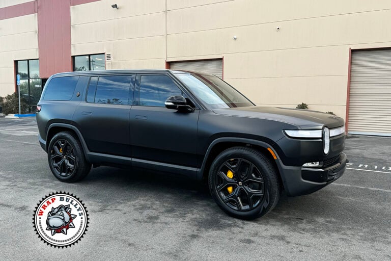 Rivian R1S with SunTek Ultra Matte PPF over Midnight paint in Gardena