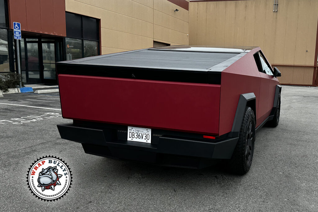 Tesla Cybertruck vehicle wrap project