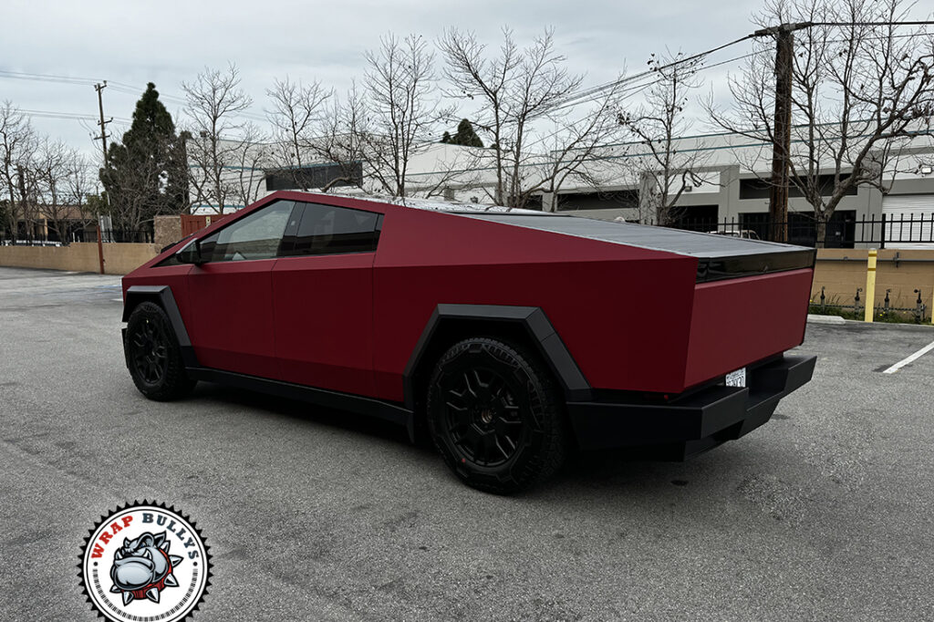 Tesla Cybertruck vehicle wrap project