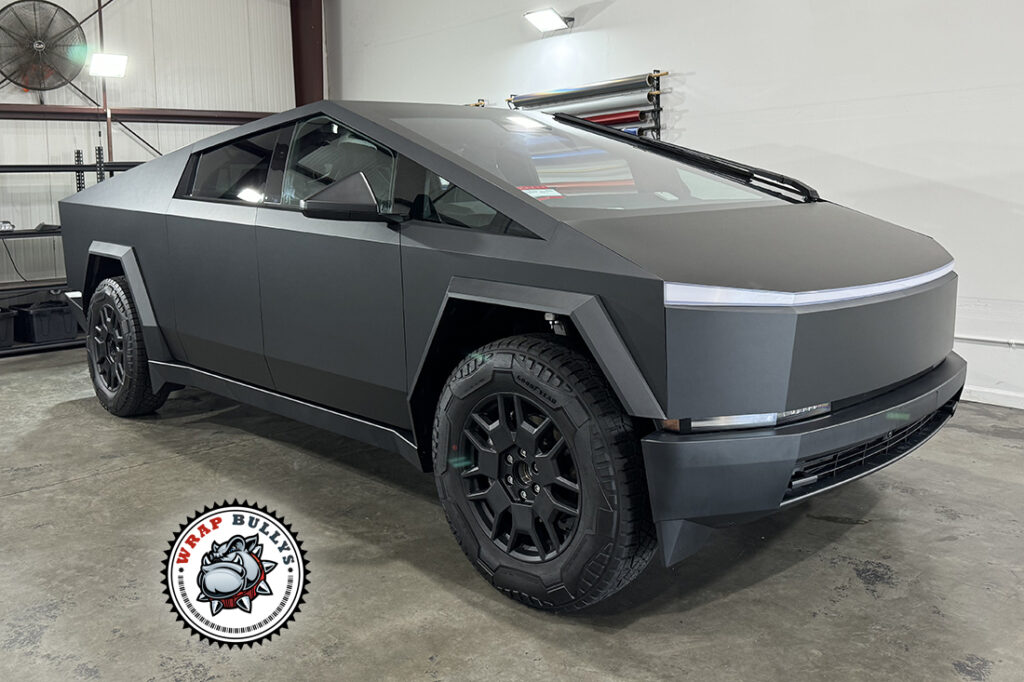 Tesla Cybertruck vehicle wrap project