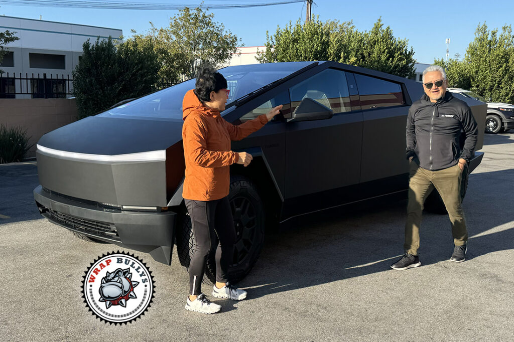 Tesla Cybertruck vehicle wrap project