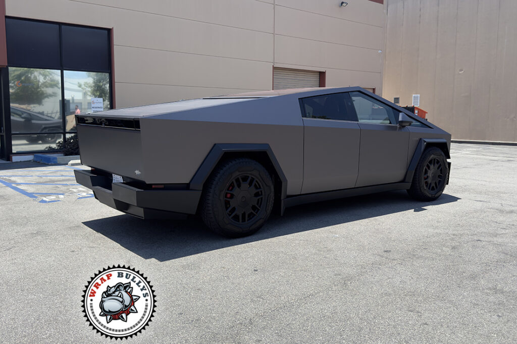Tesla Cybertruck vehicle wrap project
