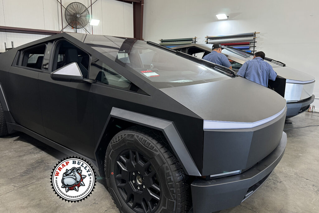 Tesla Cybertruck vehicle wrap project