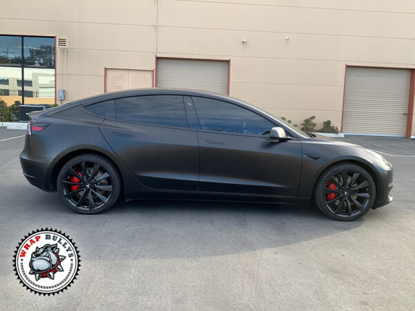 Tesla Model 3 3M Satin Black Car Wrap