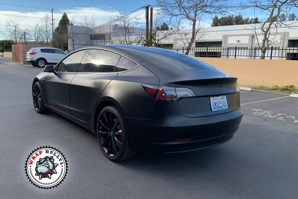 Tesla Model 3 vehicle wrap project