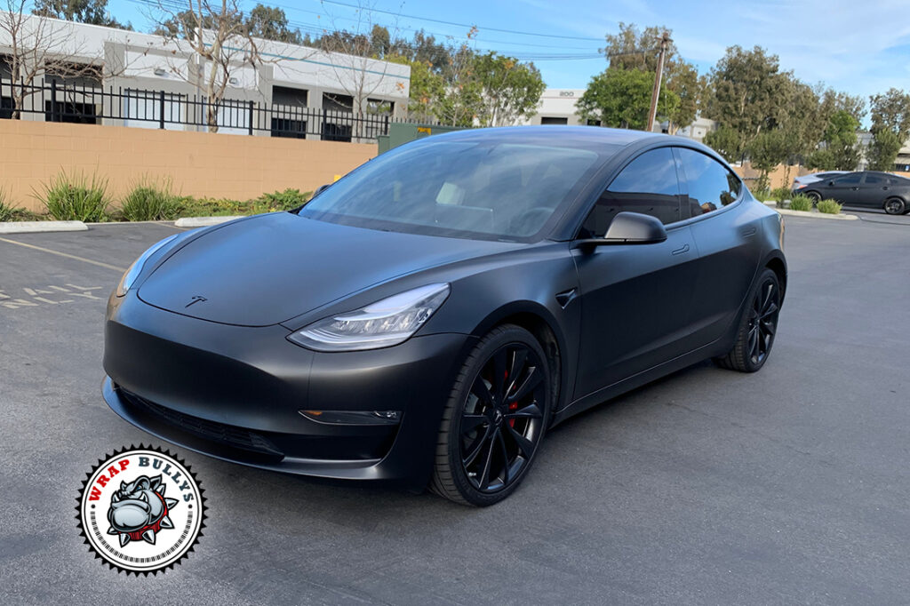 Tesla Model 3 vehicle wrap project