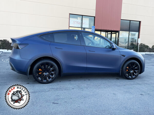 Tesla Model Y 3M Matte Indigo Blue Car Wrap