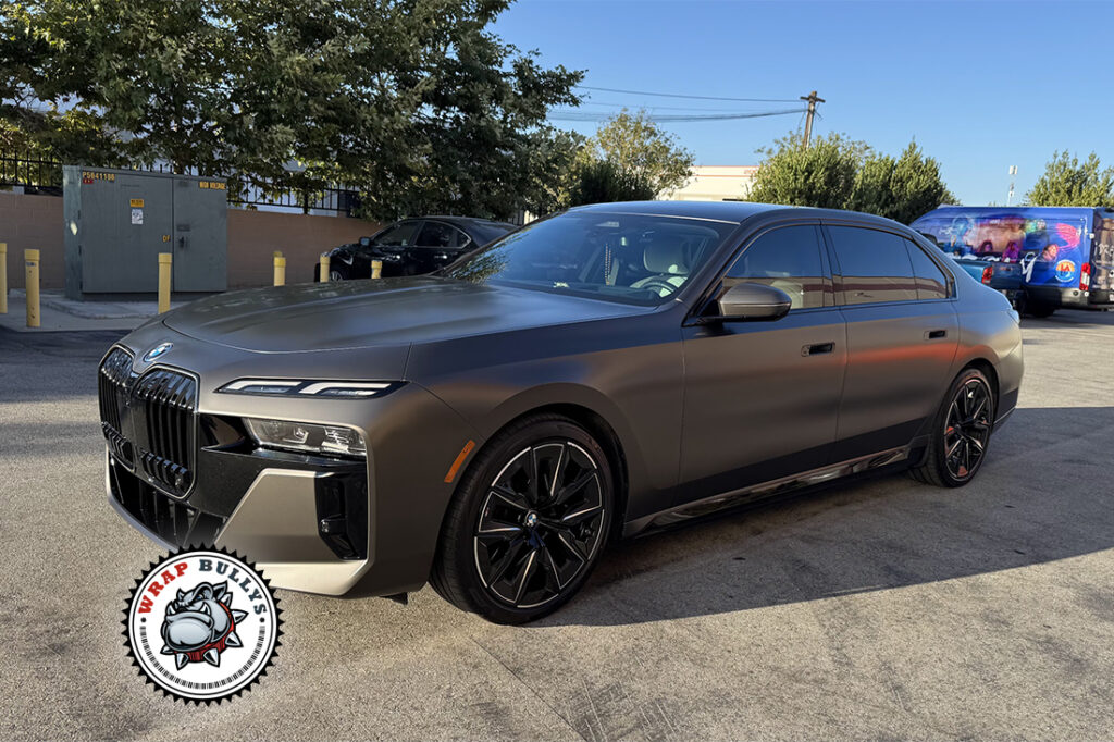 BMW I7 Avery Satin Basalt