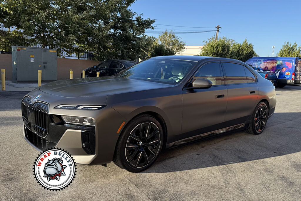 BMW i7 vehicle wrap project