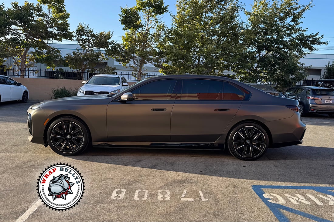 BMW i7 Avery wrap project in Manhattan Beach