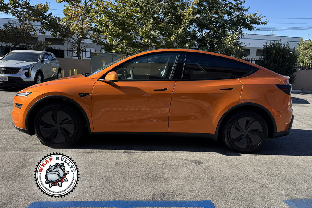 Tesla Model Y Juniper vehicle wrap project